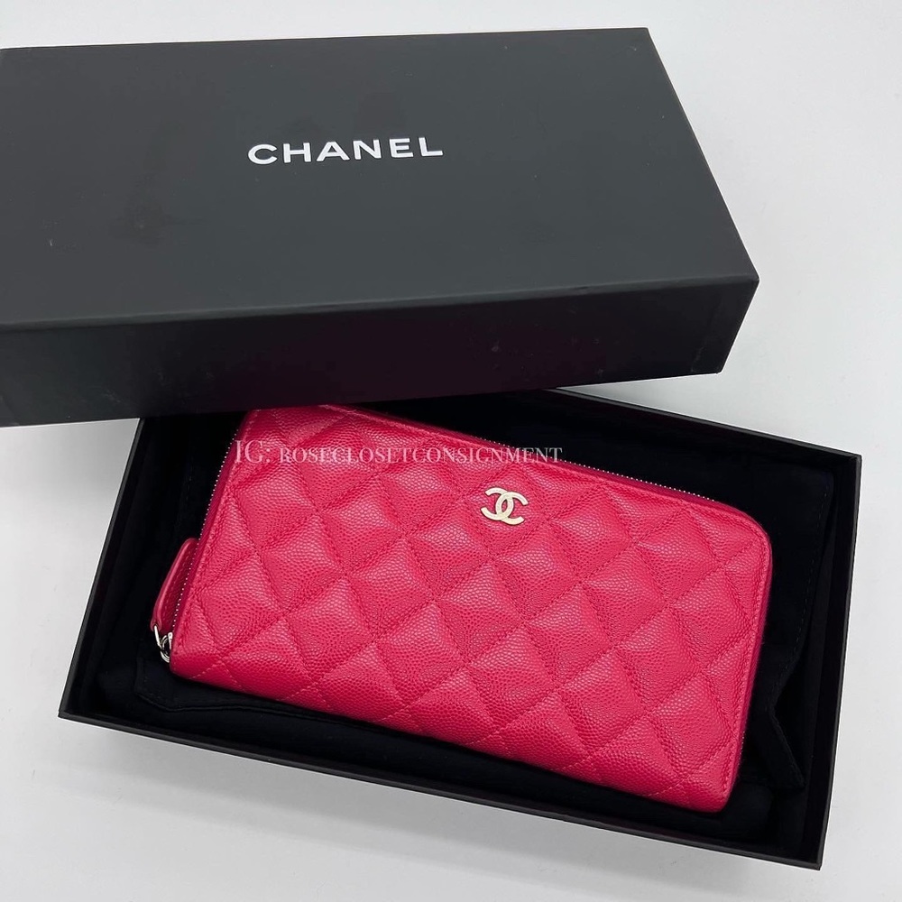Authentic Chanel Classic caviar zippy long wallet - Picture 9 of 16
